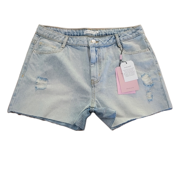 AVEC LES FILLES Long Denim Shorts Size 30 - Picture 7 of 8